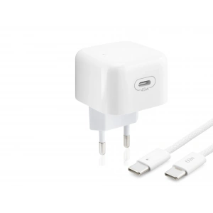 Type-c Hızlı Şarj Seti 45W Type-c Adaptörlü 1 M Örgülü Kablolu Beyaz ND1014