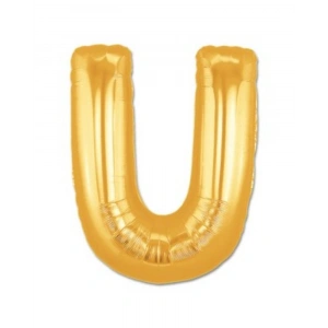 U Harf Folyo Balon Altın Renk 40 inç