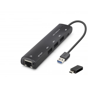 Usb Type-c 3.2 Gen1 Hub Gigabit Lan 4 Port 5 Gbps Siyah HDX7897