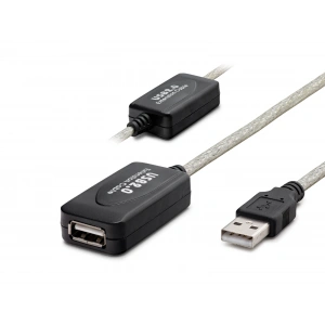 Usb Uzatma Kablosu 20 M - Silver Siyah HDX7515