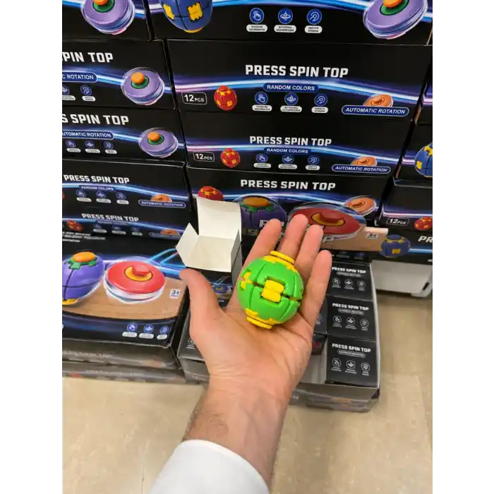 Işıklı Spin Top 1 Adet Eğlenceli Oyun