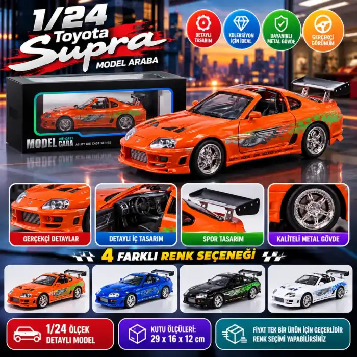 Toyota Supra 1:24 Ölçekli