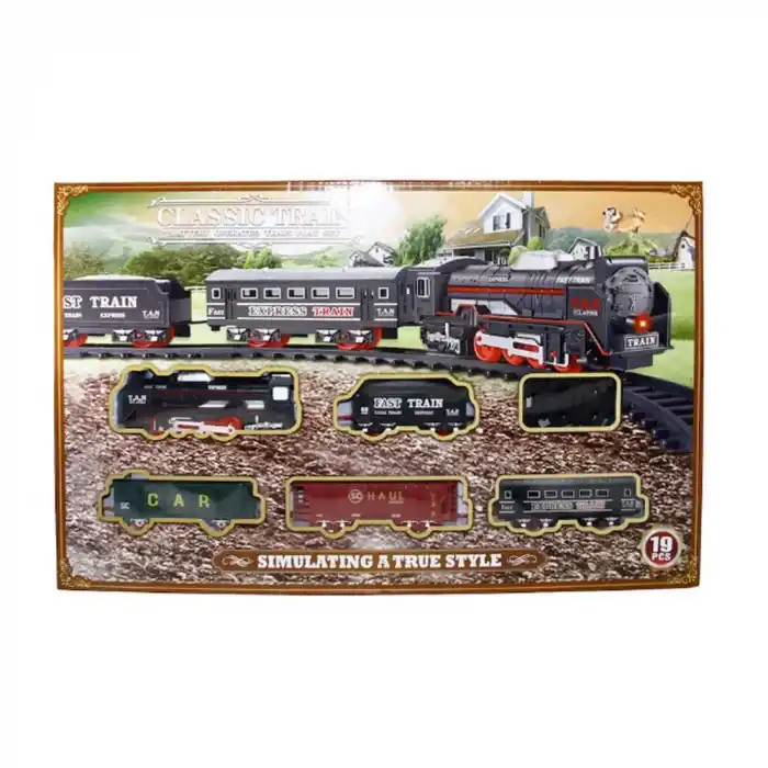 Classic Tren Set 19 Parça Eğlenceli Oyun Seti