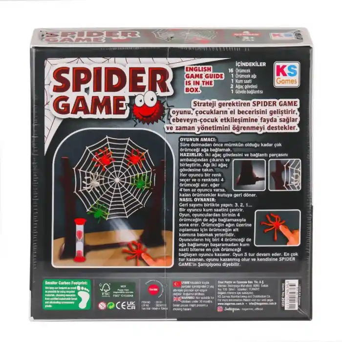 Eğlenceli Spider Game TR-ENG Oyun Seti