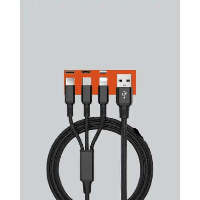 Hızlı Şarj Kablosu 1,2 Metre iOS Android Type-C Uyumlu