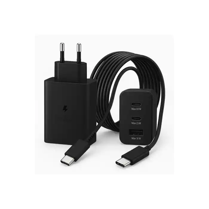 Ultra Hızlı 45 W Güç Adaptörü ve 1 Metre Type-C Şarj Kablosu