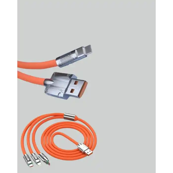 TCX Çoklu Cihaz Dostu 120 w Hızlı Şarj Kablosu – Tek Kablo İle Her Cihaz Elinizin Altında
