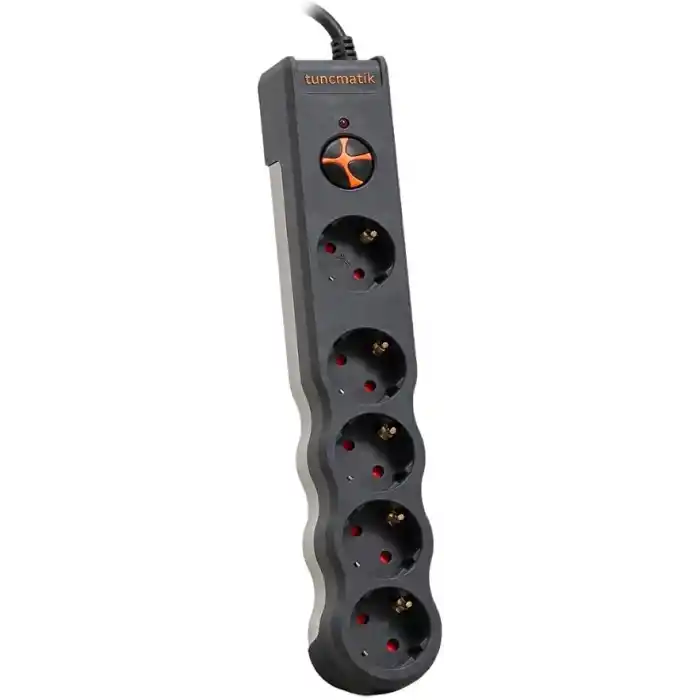 Tuncmatik TSK6136 PowerSurge 5 Priz 1050 Joule Enerji Koruma