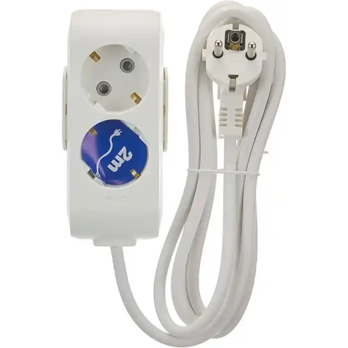 Viko Multi-Let 2li Topraklı Kablolu Ç.K 2mt Priz