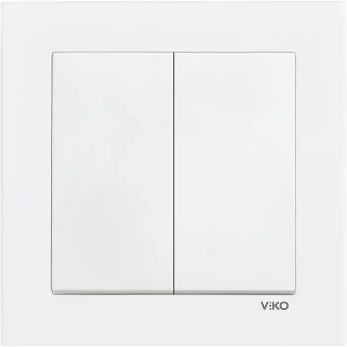 Viko Karre 55 Beyaz Komütatör C1 Mekanizma