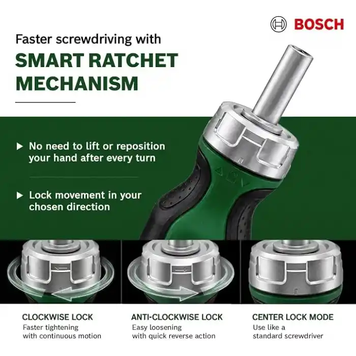 Bosch 1600A027PK Cırcırlı 6 Parça Tornavida