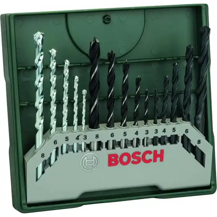 Bosch Home and Garden X/Line Mini 15 Parça Matkap Ucu Seti, Yeşil