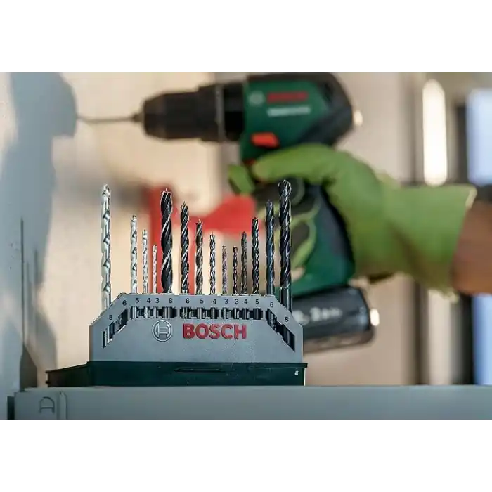 Bosch Home and Garden X/Line Mini 15 Parça Matkap Ucu Seti, Yeşil