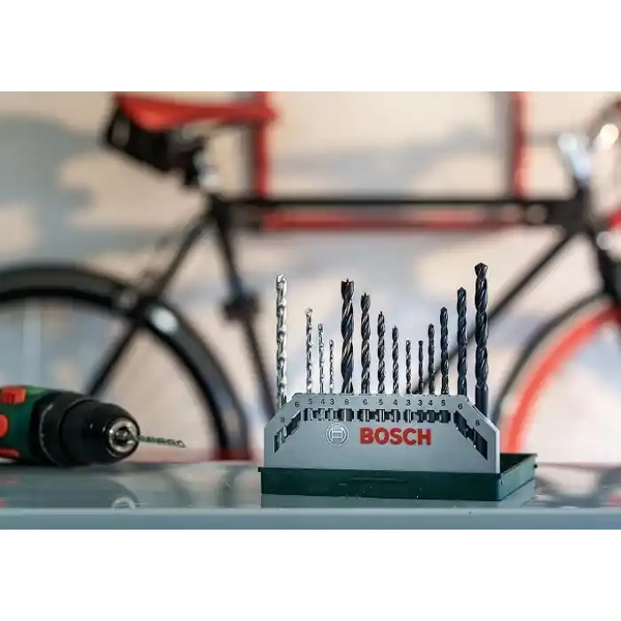 Bosch Home and Garden X/Line Mini 15 Parça Matkap Ucu Seti, Yeşil