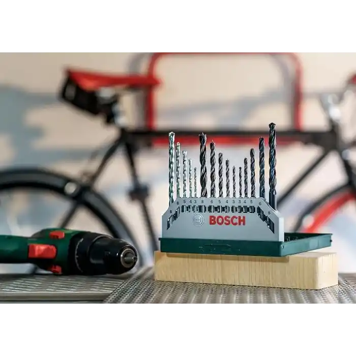 Bosch Home and Garden X/Line Mini 15 Parça Matkap Ucu Seti, Yeşil