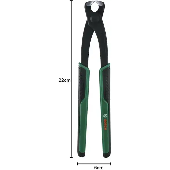 Bosch Montaj pensesi 225 mm (krom vanadyumdan sağlam ve hassas montaj pensesi; çift sertleştirilmiş kesim; kolay açılır; ergonomik yumuşak sap)