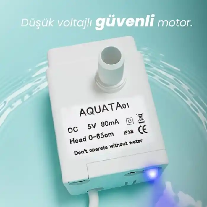 Aquata Yedek Su pompası Kedi Su Pınarı Yedek Motoru