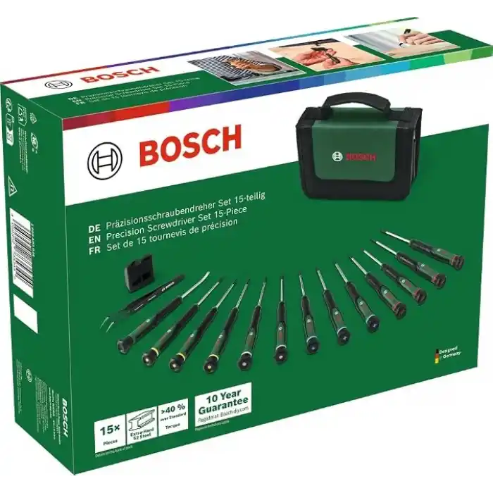 Bosch Hassas Tornavida Seti 15 Parça