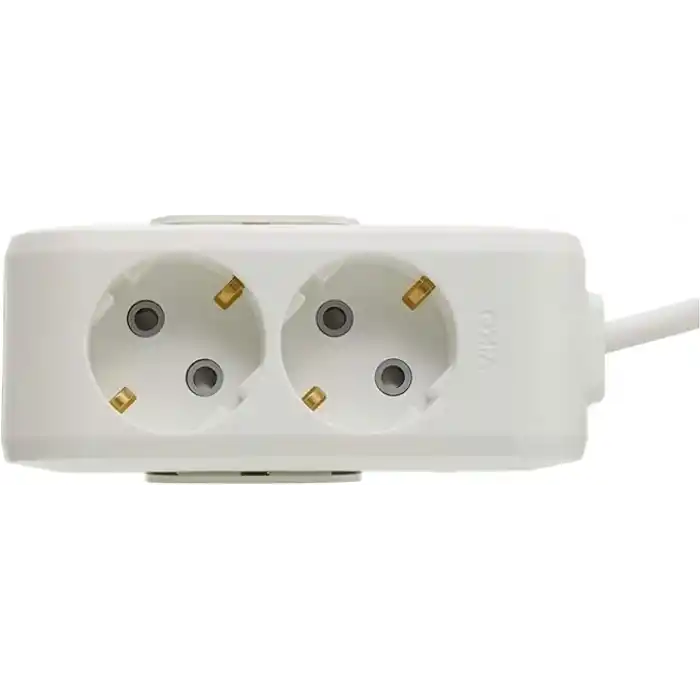 VİKO Multi-Let 2li Topraklı Kablolu Ç.K 1mt Priz