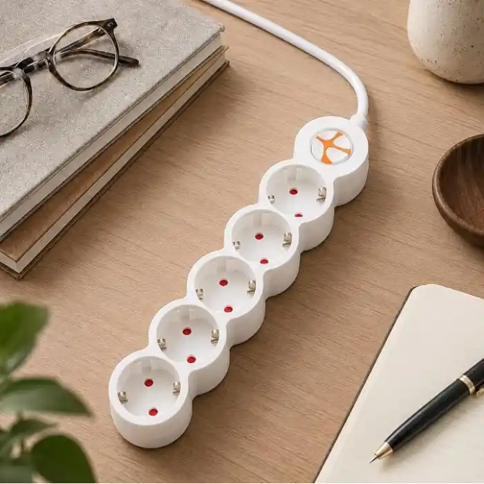 Tunçmatik Powerstrip 5 / Beşli Anahtarlı Grup Priz 5Mt