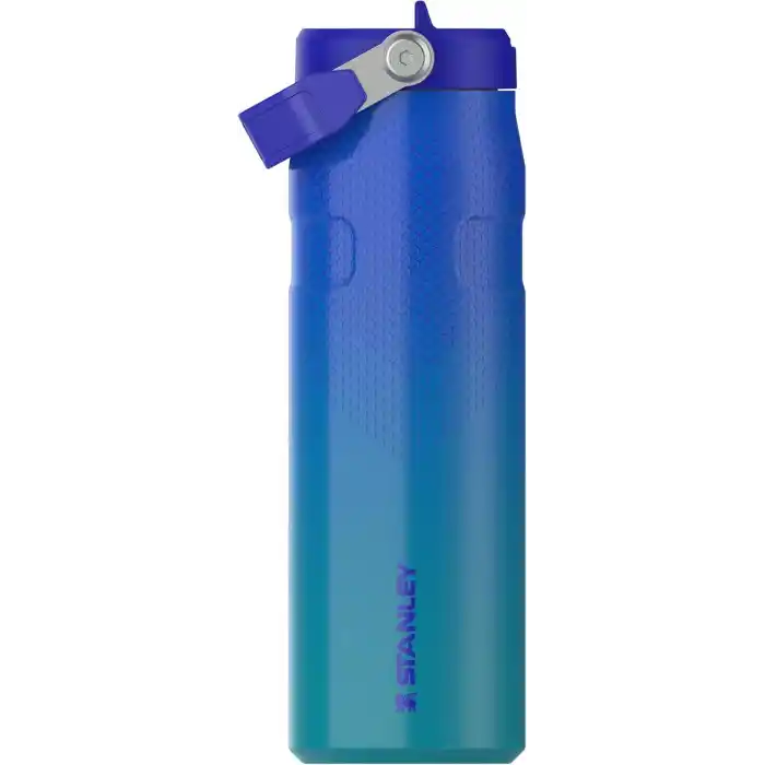 STANLEY IceFlow™ Aerolight™ Flip Straw 2.0 Pipetli Termos Su Şişesi 0.7 Litre - Pacific Hypergrip | Paslanmaz Çelik