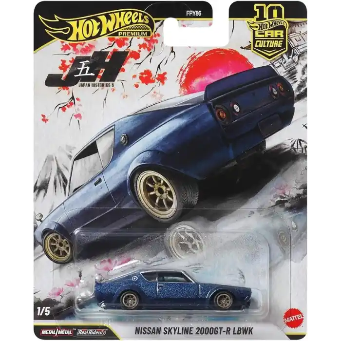Hot Wheels LB Nissan Skyline 2000GT R LBWK Car Culture 1:64 ölçekli, JKF11