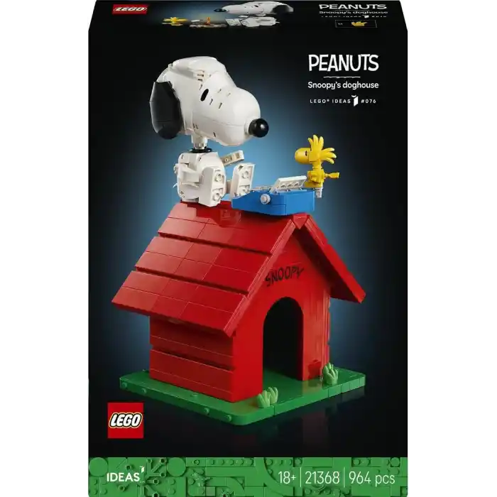 LEGO Ideas Peanuts: Snoopy’nin Köpek Kulübesi 21368