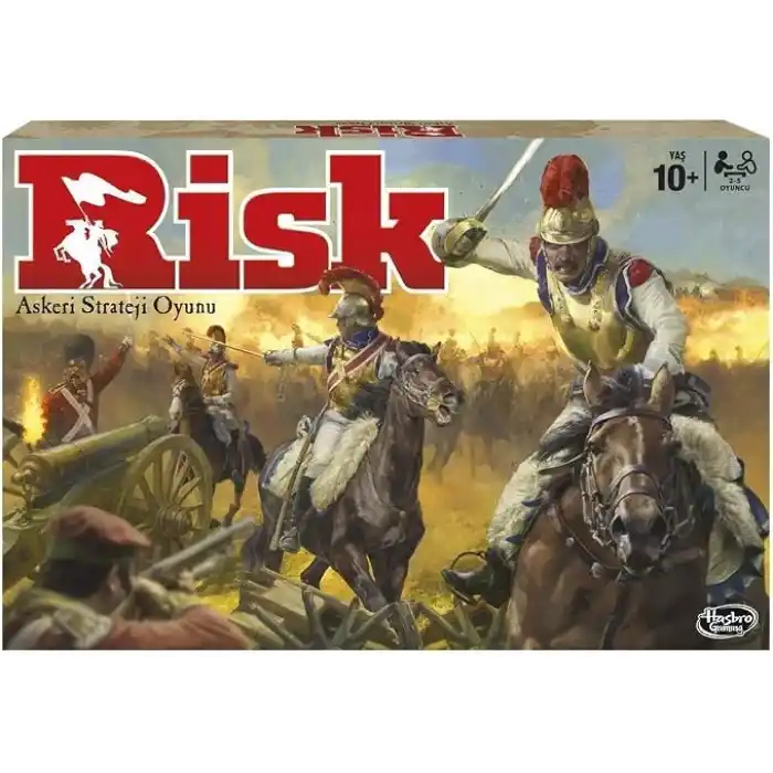 Risk Kutu Oyunu | 2-5 Oyuncu İçin Strateji Oyunu | Gençler, Yetişkinler ve Aileler İçin Strateji Masa Oyunu | Fetih ve Dünya Hakimiyeti Temalı Oyun | 10 Yaş ve Üzeri | Türkçe Versiyon