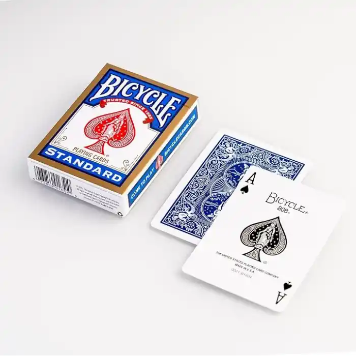 Bicycle Rider Back International Standard Endeks, Poker Boyu, 1 Deste, Kırmızı veya Mavi