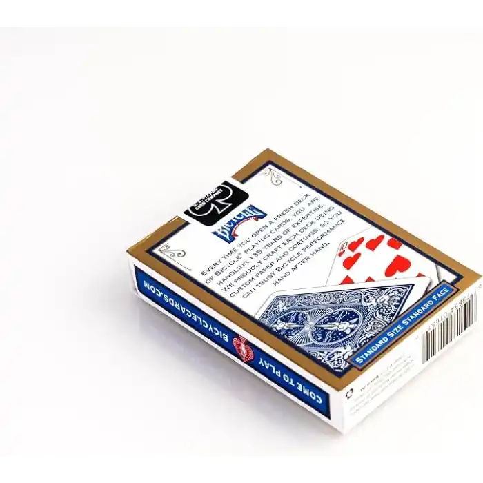 Bicycle Rider Back International Standard Endeks, Poker Boyu, 1 Deste, Kırmızı veya Mavi