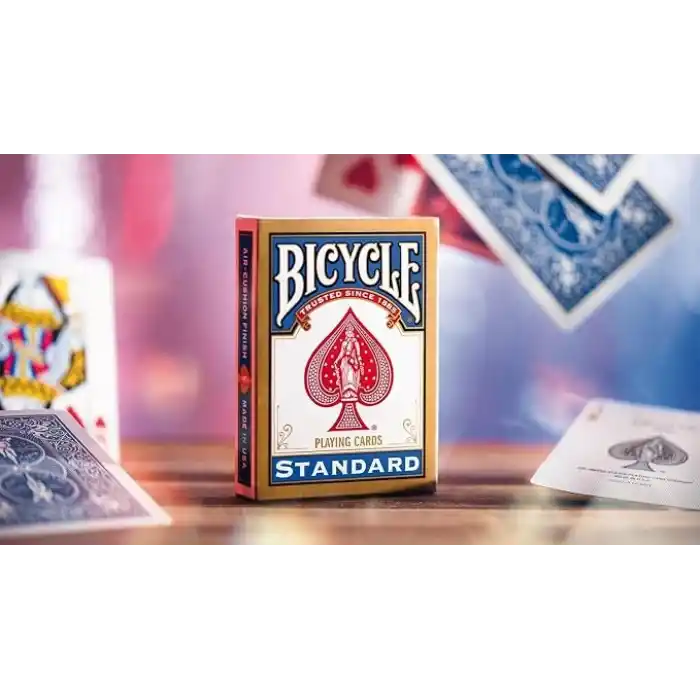 Bicycle Rider Back International Standard Endeks, Poker Boyu, 1 Deste, Kırmızı veya Mavi