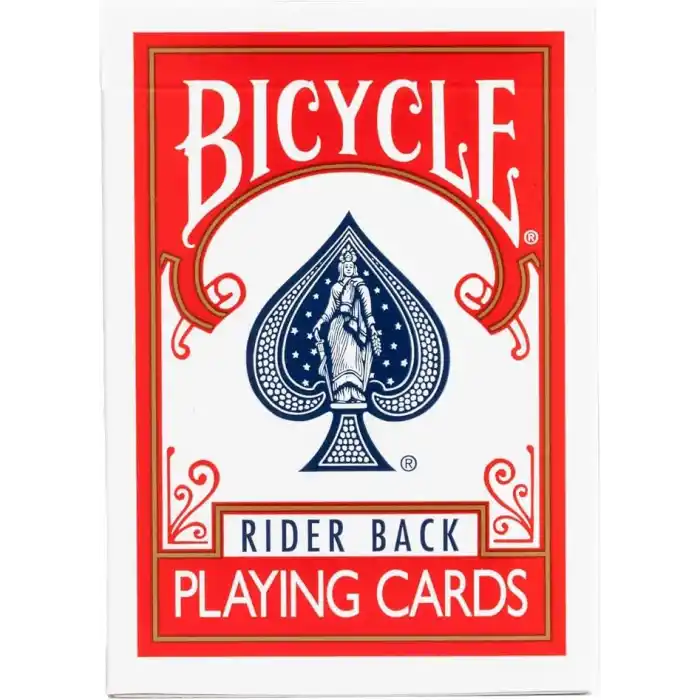 Bicycle 807 Klasik Kutu Rider Back Standard Endeks, 1 Deste, Mavi veya Kırmızı