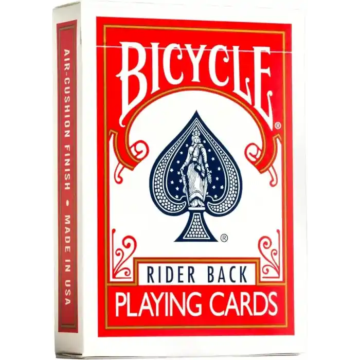 Bicycle 807 Klasik Kutu Rider Back Standard Endeks, 1 Deste, Mavi veya Kırmızı
