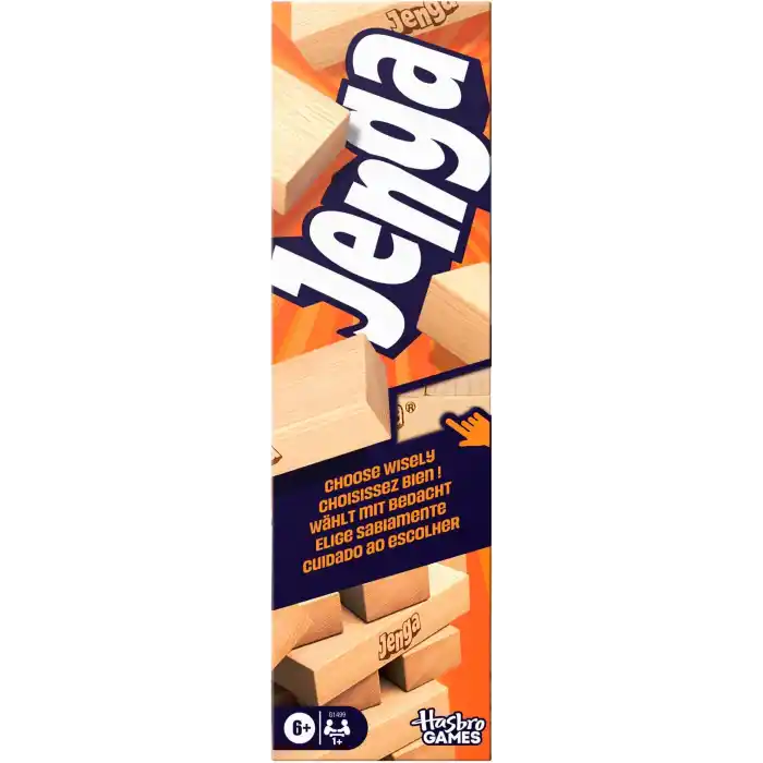 Hasbro Resmi Jenga Oyunu (2025) | Ücretsiz Web Uygulaması ile Daha Fazla Oyun Seçeneği (Zorunlu Değildir) | Ahşap Blok Denge ve Kule Dizme Oyunu | 6 Yaş ve Üzeri | 1+ Oyuncu