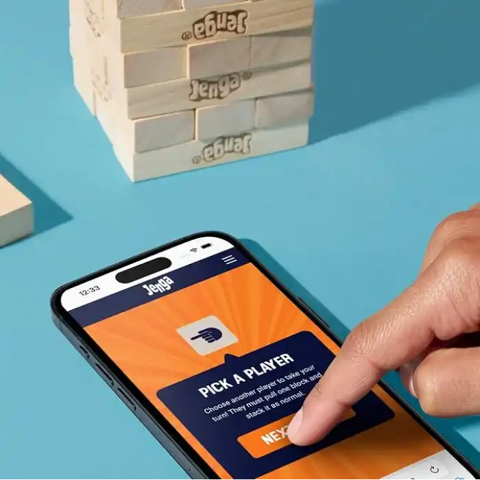 Hasbro Resmi Jenga Oyunu (2025) | Ücretsiz Web Uygulaması ile Daha Fazla Oyun Seçeneği (Zorunlu Değildir) | Ahşap Blok Denge ve Kule Dizme Oyunu | 6 Yaş ve Üzeri | 1+ Oyuncu