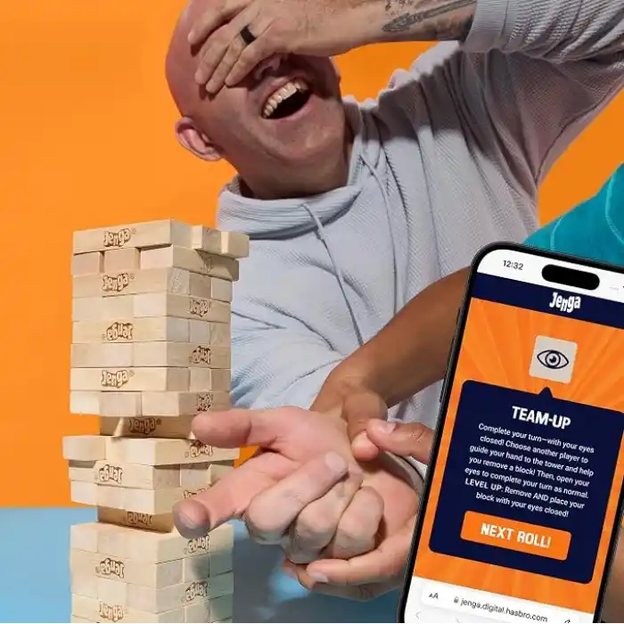 Hasbro Resmi Jenga Oyunu (2025) | Ücretsiz Web Uygulaması ile Daha Fazla Oyun Seçeneği (Zorunlu Değildir) | Ahşap Blok Denge ve Kule Dizme Oyunu | 6 Yaş ve Üzeri | 1+ Oyuncu