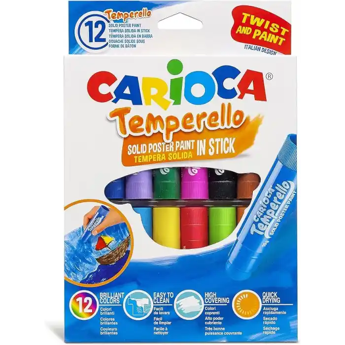 Carioca Temperello Stick Poster Boyama Kalemi 12Li