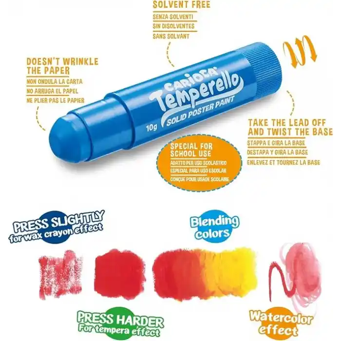 Carioca Temperello Stick Poster Boyama Kalemi 12Li