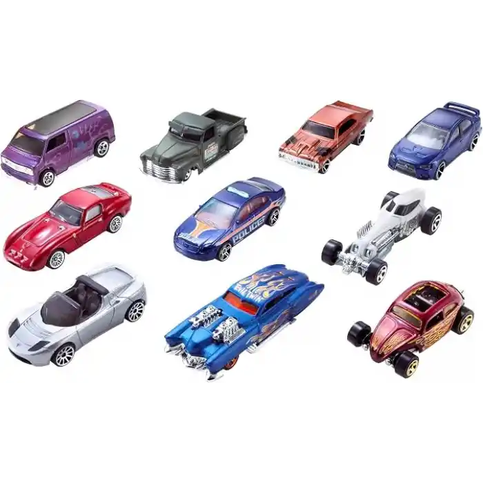 Hot Wheels 10lu Araba Seti ile Son Hız Maceraya Dal!, 54886