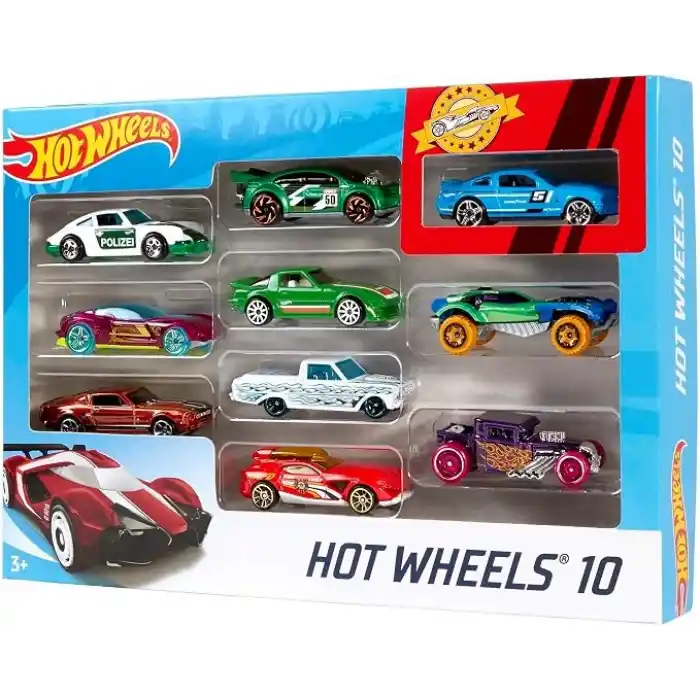 Hot Wheels 10lu Araba Seti ile Son Hız Maceraya Dal!, 54886
