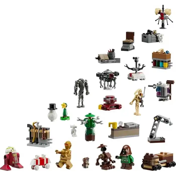 LEGO Star Wars 2025 Yılbaşı Takvimi 75418 – 6 Yaş ve Üzeri Çocuklar İçin Yaratıcı Yapım Seti, Yeni Yıla Geri Sayım İçin Eğlenceli Takvim ve Oyun Deneyimi, Koleksiyonluk Model (263 Parça)