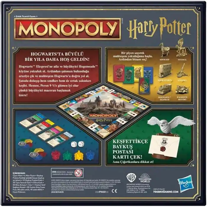 Monopoly HARRY POTTER Kutu Oyunu - Türkçe versiyon