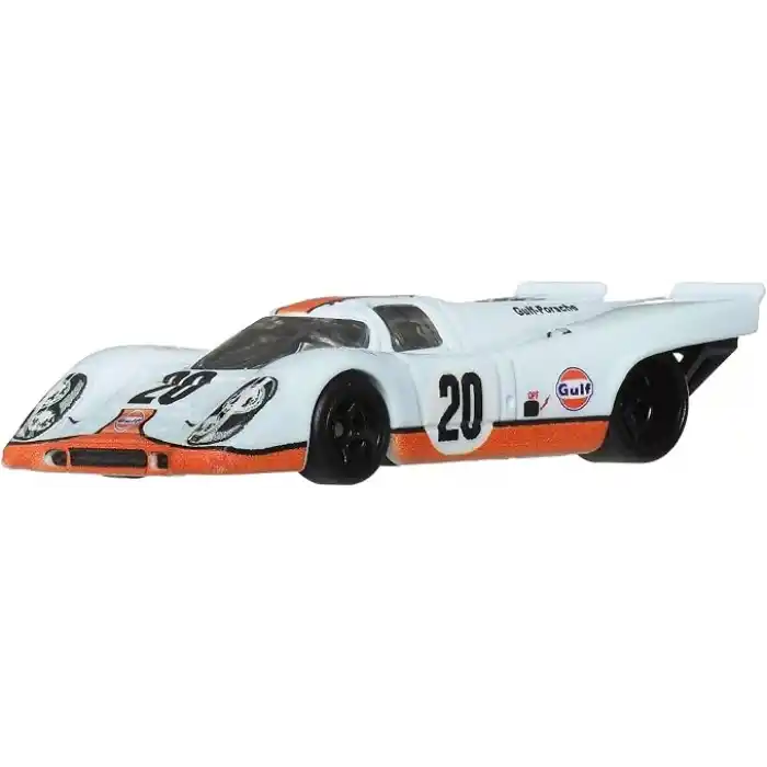 Hot Wheels Car Culture 1:64 ölçekli premium metal oyuncak, Porsche 917 K, Real Riders tekerlekler, Metal/Metal gövde ve şasi, Vintage Temalı Arabalar, JKF03