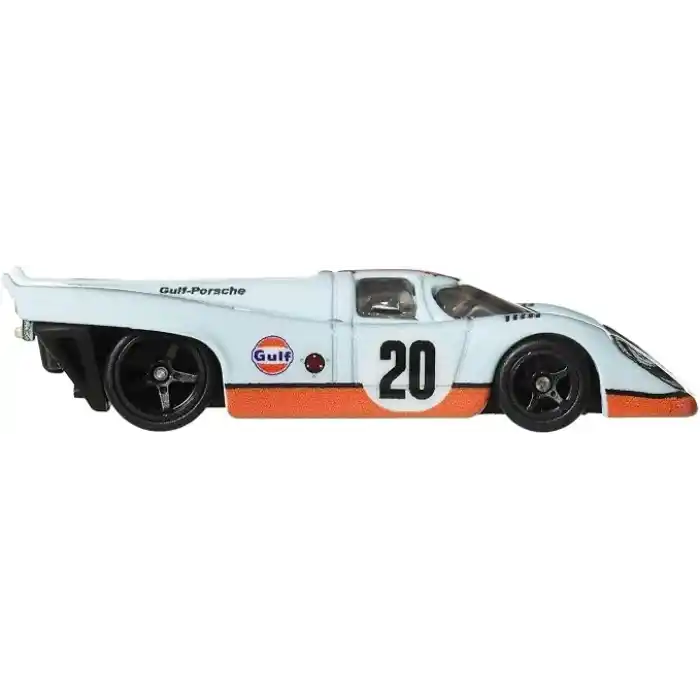 Hot Wheels Car Culture 1:64 ölçekli premium metal oyuncak, Porsche 917 K, Real Riders tekerlekler, Metal/Metal gövde ve şasi, Vintage Temalı Arabalar, JKF03