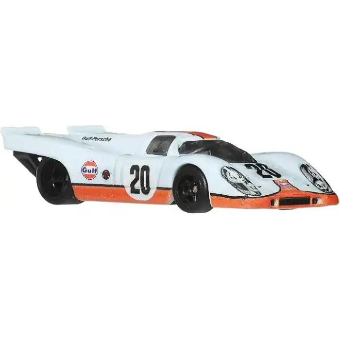 Hot Wheels Car Culture 1:64 ölçekli premium metal oyuncak, Porsche 917 K, Real Riders tekerlekler, Metal/Metal gövde ve şasi, Vintage Temalı Arabalar, JKF03
