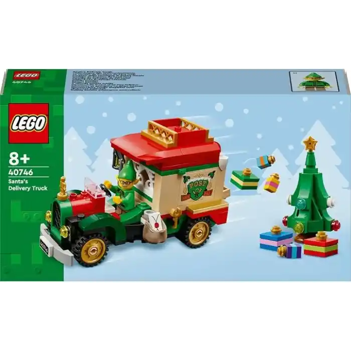 LEGO Noel Baba’nın Dağıtım Kamyonu 40746 – 8 Yaş ve Üzeri Çocuklar için Yılbaşı Hediyeleri, Elf Minifigürü ve Aracın Üstüne Takılabilen Mini LEGO Yılbaşı Ağacı içeren Oyuncak Yapım Seti (224 Parça)