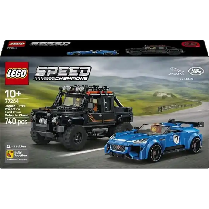 LEGO Speed Champions Jaguar Project 7 ve Land Rover Defender 77264