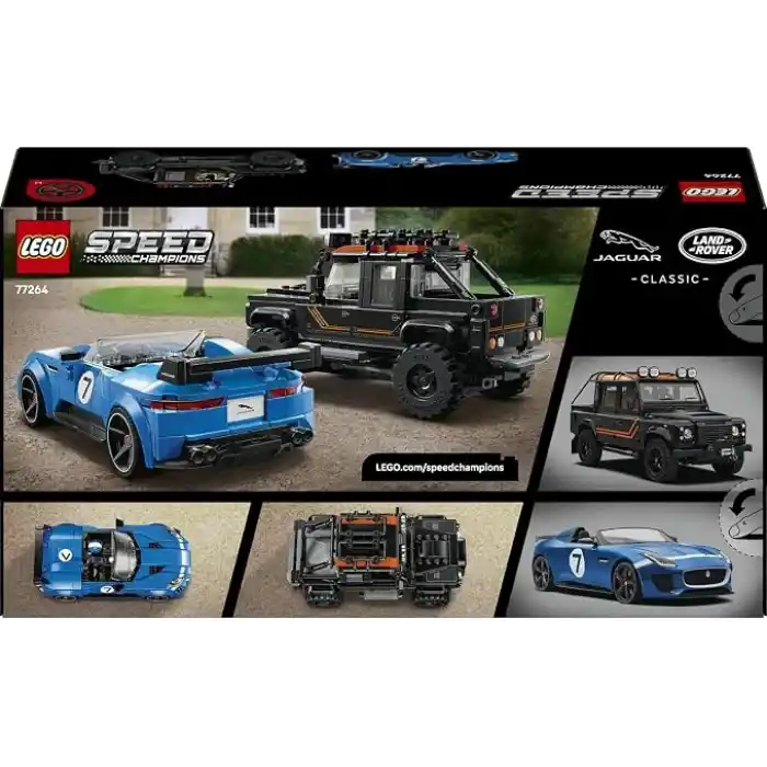 LEGO Speed Champions Jaguar Project 7 ve Land Rover Defender 77264