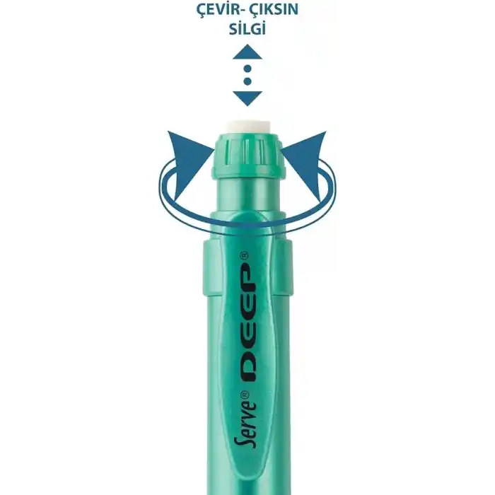 Serve Deep Mekanik Kurşun Kalem, Metalik Yeşil, 0.7 mm