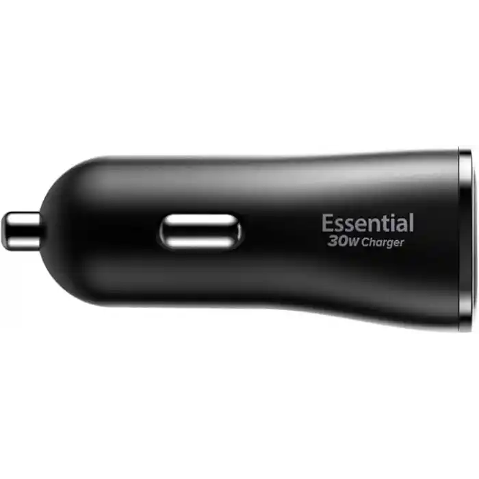 Spigen 30W USB-A 2 Port Araç içi Hızlı Şarj Aleti 18W + 12W Akım Korumalı Güç Adaptörü Çakmaklık iPhone & Android & iPad Type-C PD EV302 - ACP08700
